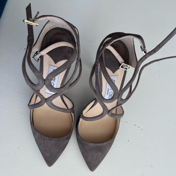 Jimmy Choo Shoes - Jimmy Choo Lancer 100 Dark Grey Suede